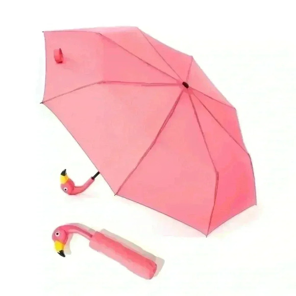 Flamingo Umbrella Foldable Cute Design Umbrella - Picture 1 of 13